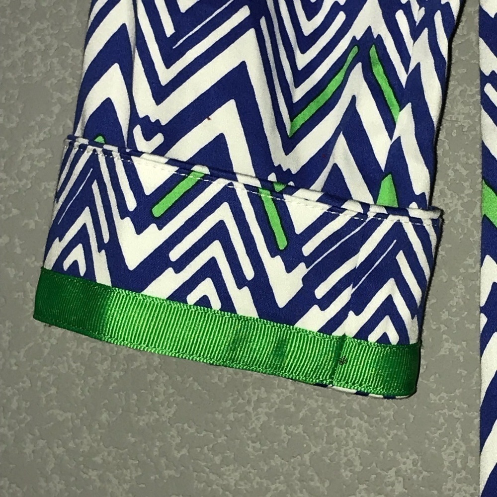 Melly M Lilly Blue Green Tunic Dress 4 - Picture 5 of 6